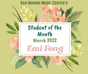 Student of the Month, March 2022