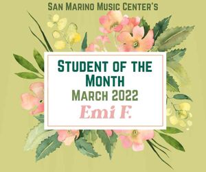 Student of the Month, March 2022