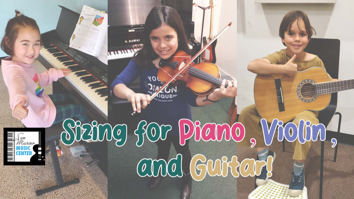 Sizing for Piano, Violin, Guitar