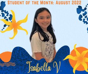 Student of the Month, August 2022