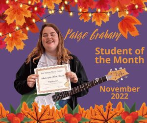 Student of the Month, November 2022