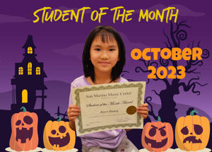 Student of the Month, October 2023