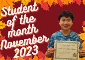 Student Of The Month, November 2023